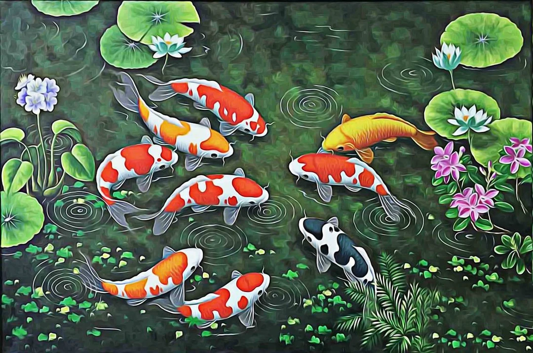 Tranh Dán Tường 3D Phong Thủy Tiến Phát Pttp63