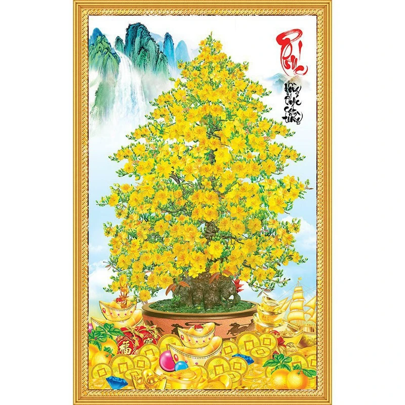 Tranh Dán Tường Phong Thủy PT394