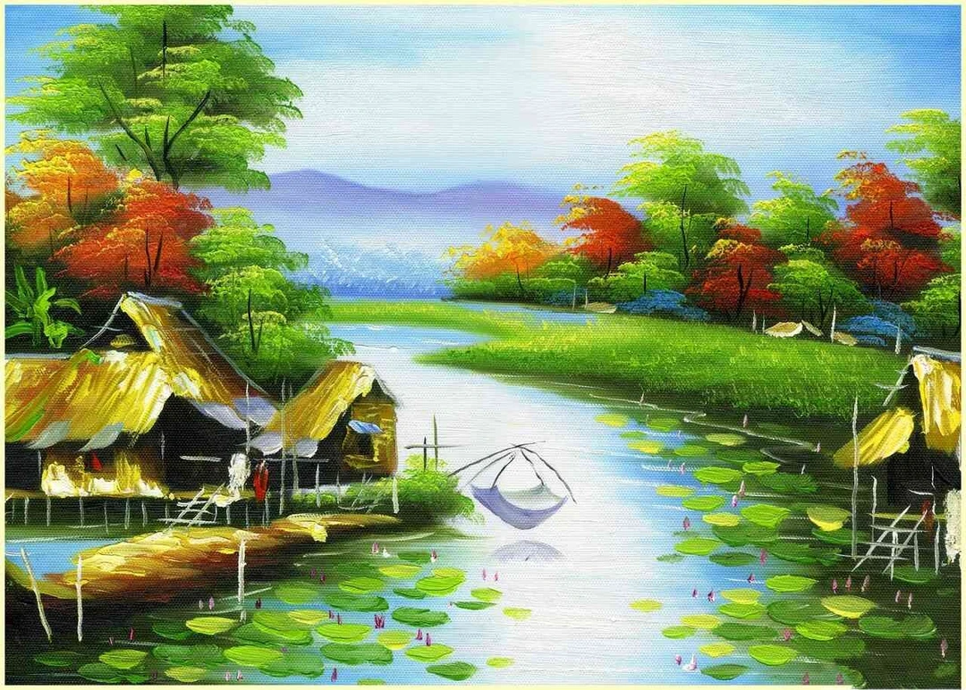 Tranh Dán Tường Đồng Quê DQ10