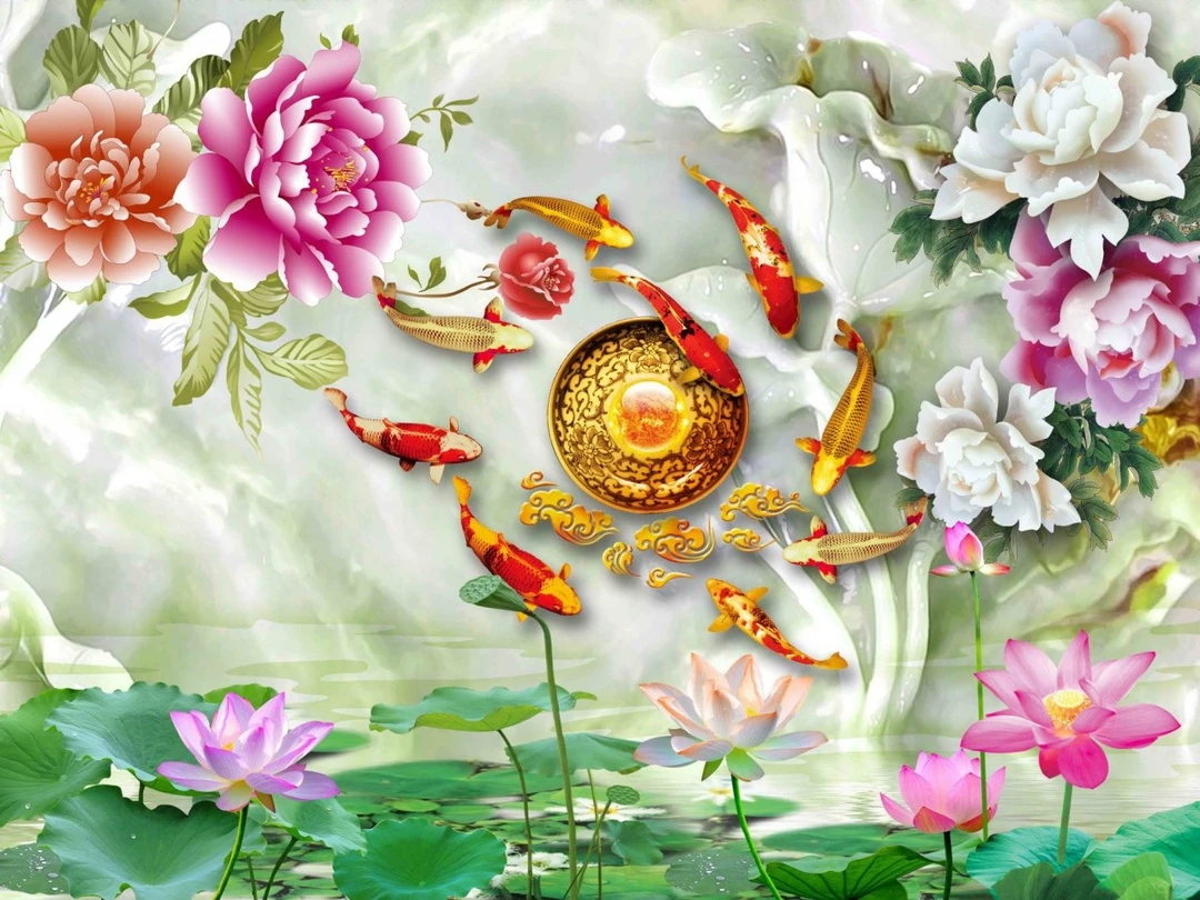 Tranh Dán Tường 3D Phong Thủy Tiến Phát Pttp14