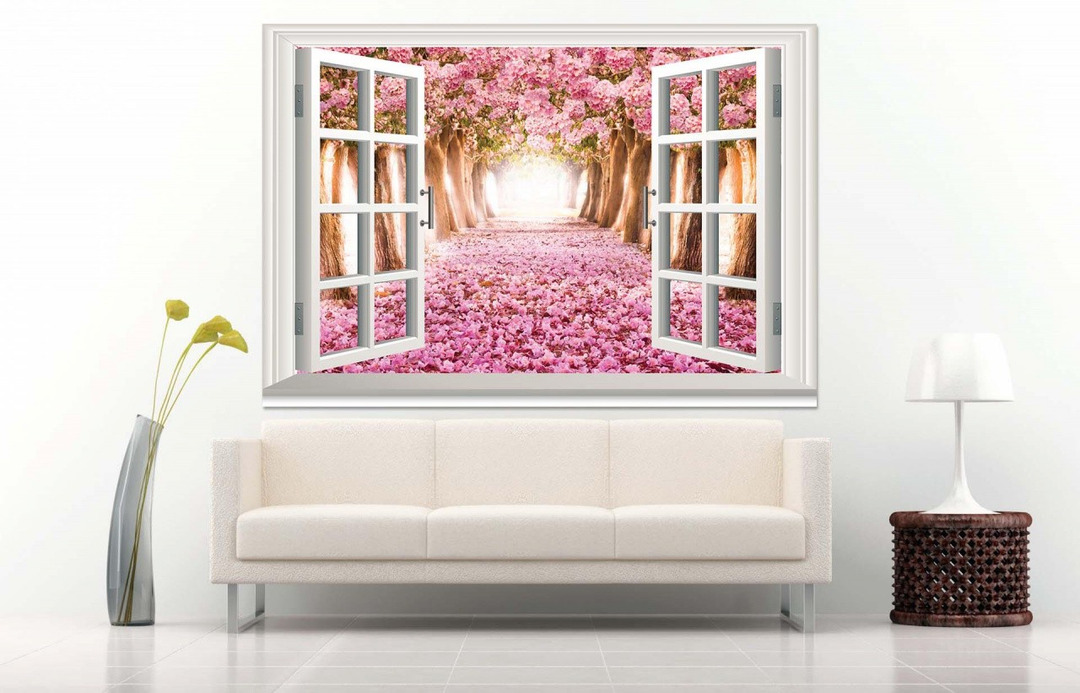 Tranh Dán Tường Cửa Sổ 3D CS41