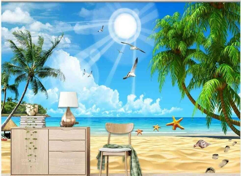 Tranh Dán Tường 3d Cảnh Biển- Đại Dương CB33