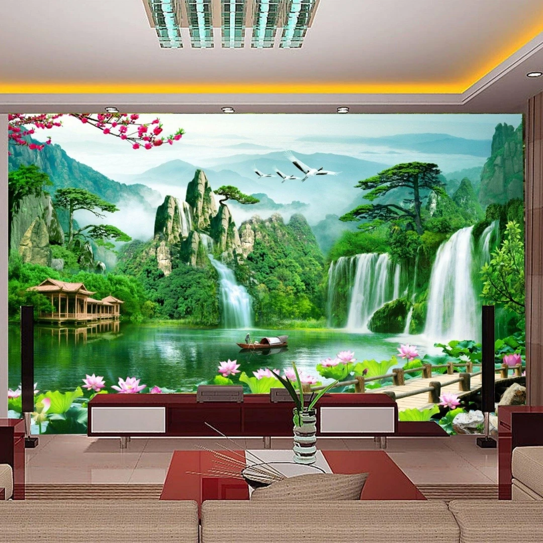 Tranh Dán Tường Thác Nước TN50