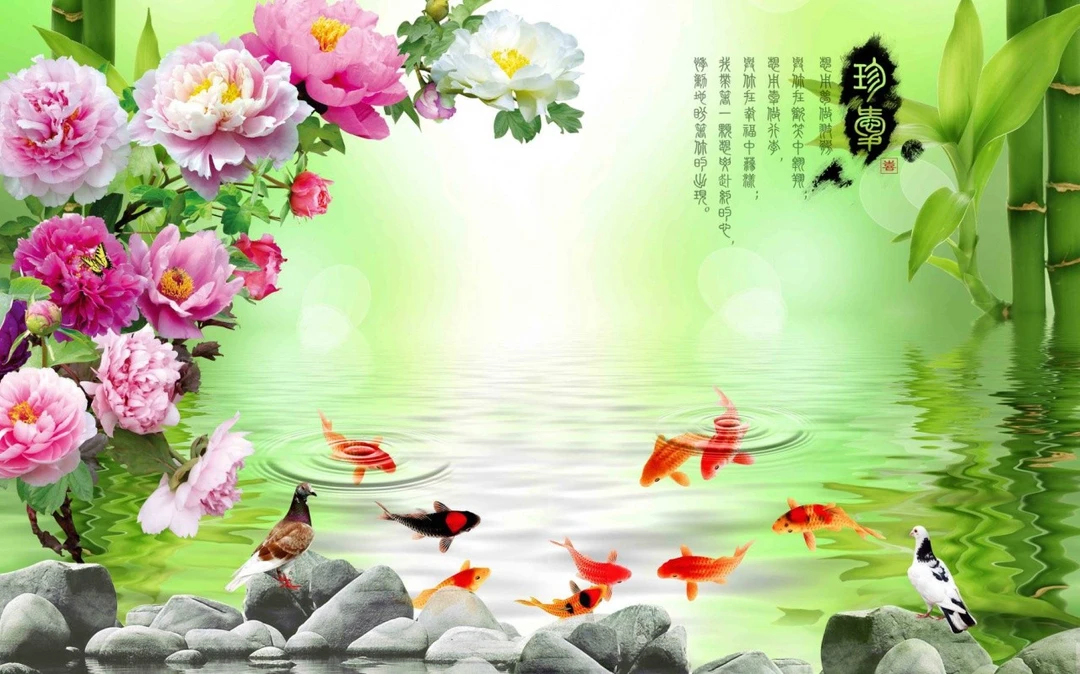 Tranh Dán Tường 3D Phong Thủy Tiến Phát Pttp36