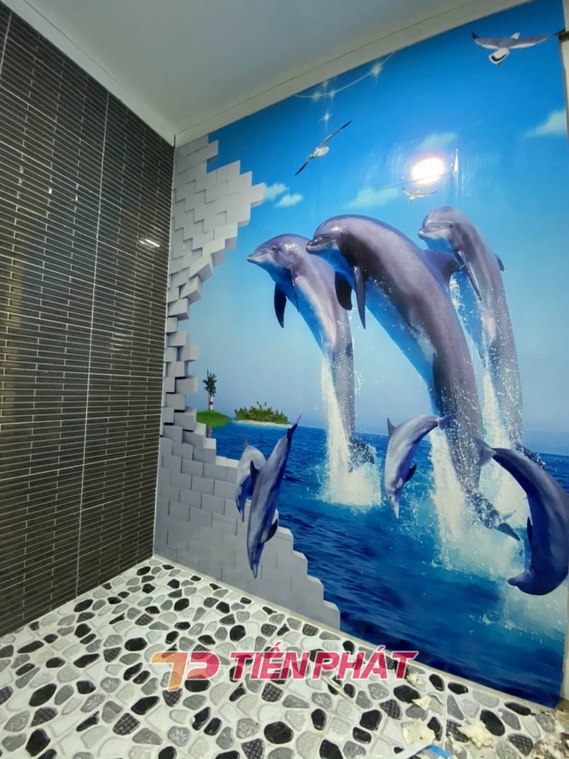 Tranh Dán Tường 3d Cảnh Biển- Đại Dương CB43
