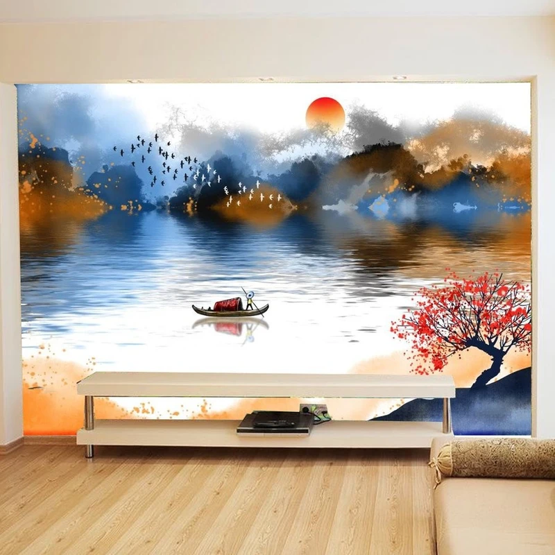 Tranh Dán Tường 3D Quang Cảnh Núi Rừng Đẹp Tiến Phát Nrtp10