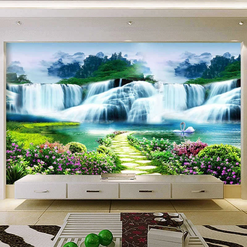 Tranh Dán Tường Sơn Thủy ST01