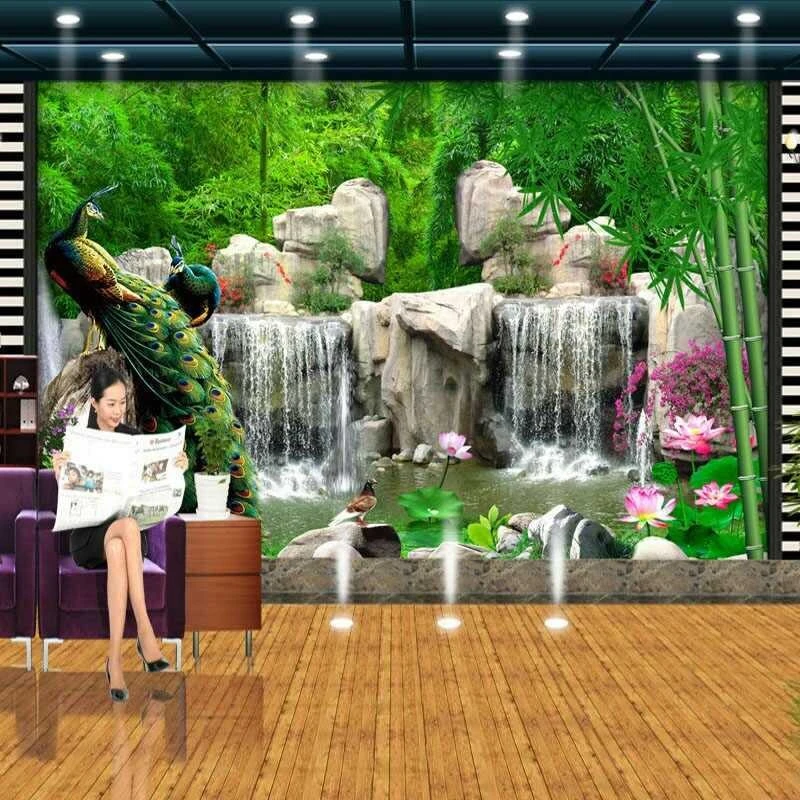 Tranh Dán Tường Sơn Thủy ST08