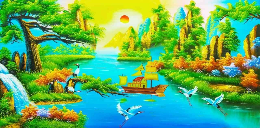 Tranh Dán Tường Đồng Quê DQ14