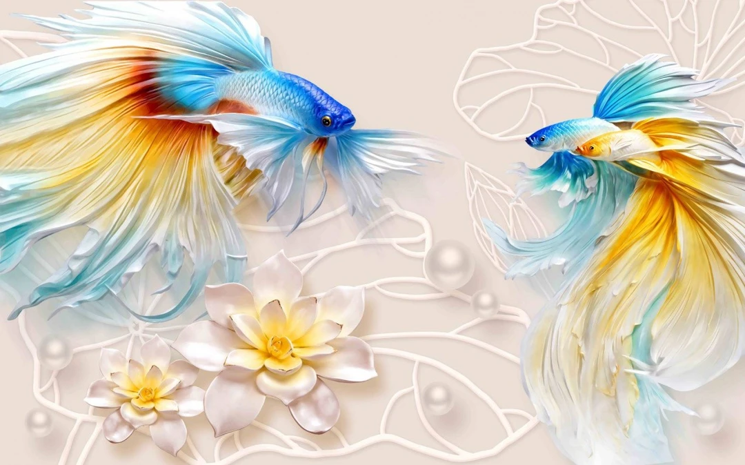 Tranh Dán Tường 3D Phong Thủy Tiến Phát Pttp45