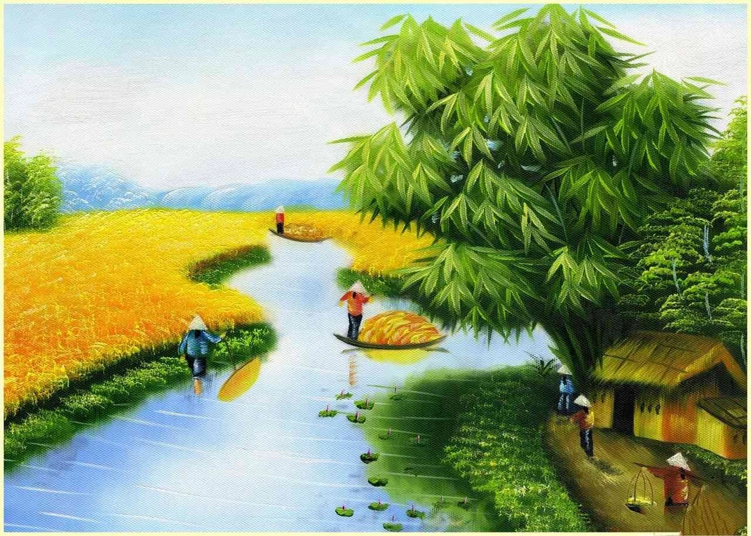 Tranh Dán Tường Đồng Quê DQ9