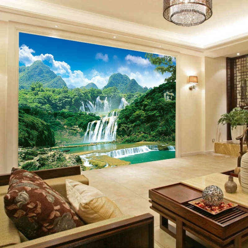 Tranh Dán Tường Thác Nước TN17