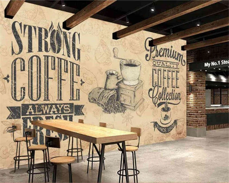 Tranh Dán Tường Quán Coffee GT04