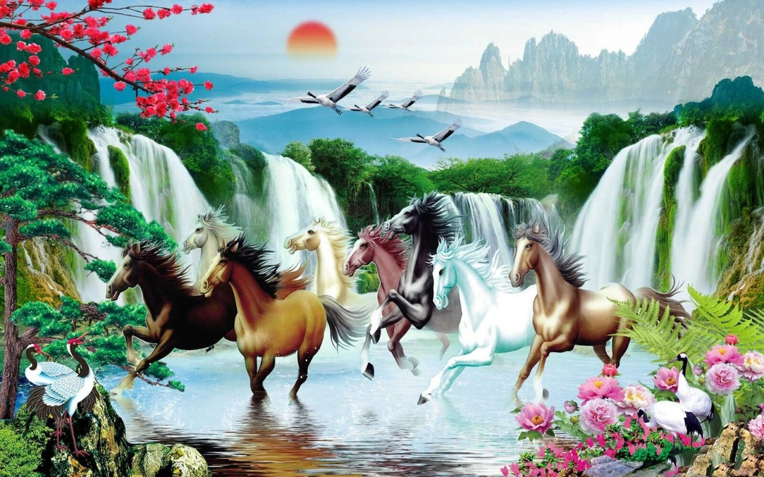 Tranh Dán Tường Mã Đáo Thành Công MD20