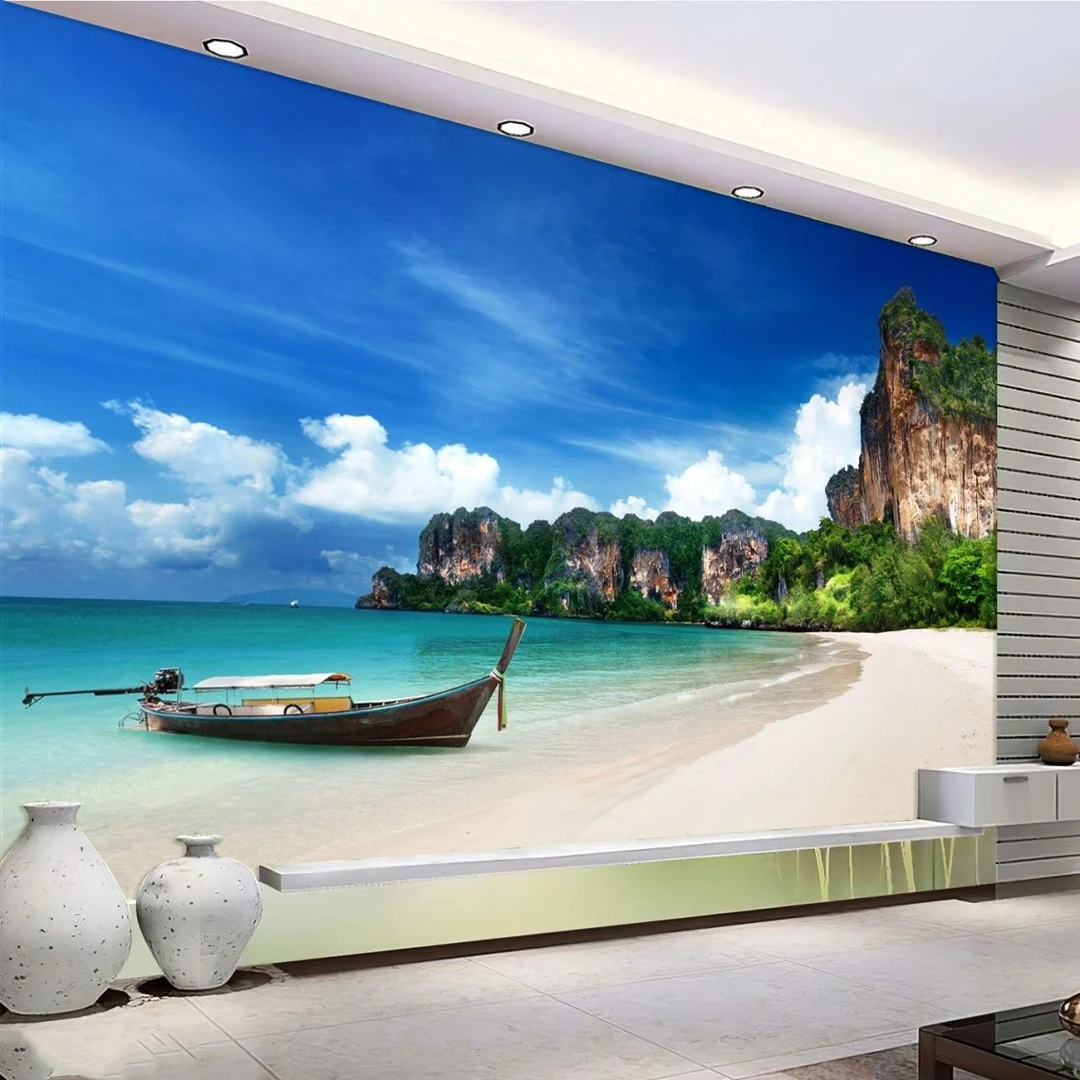 Tranh Dán Tường Cảnh Biển Đẹp Tiến Phát Cbtp126