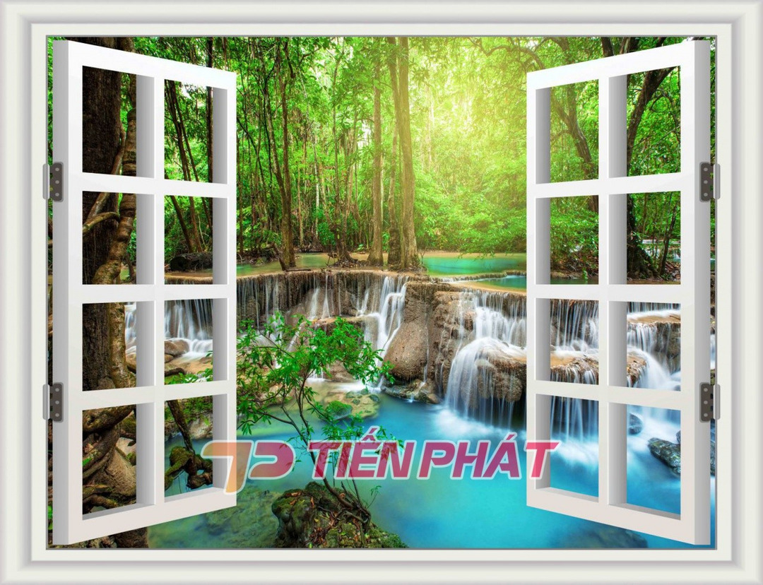 Tranh Dán Tường Cửa Sổ 3D CS01