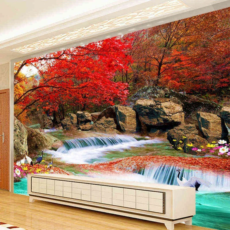 Tranh Dán Tường Thác Nước TN14