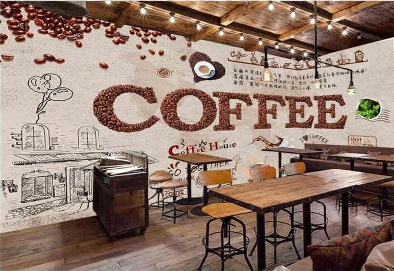 Tranh Dán Tường Quán Coffee GT21