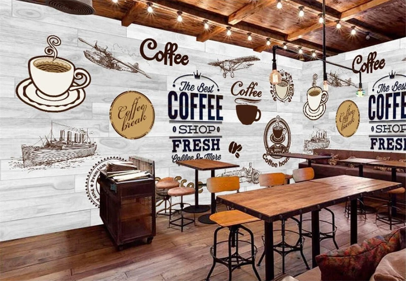 Tranh Dán Tường Quán Coffee GT75
