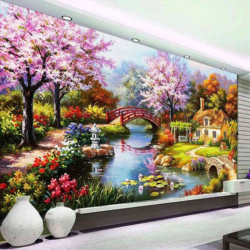 Tranh Dán Tường Đồng Quê DQ27