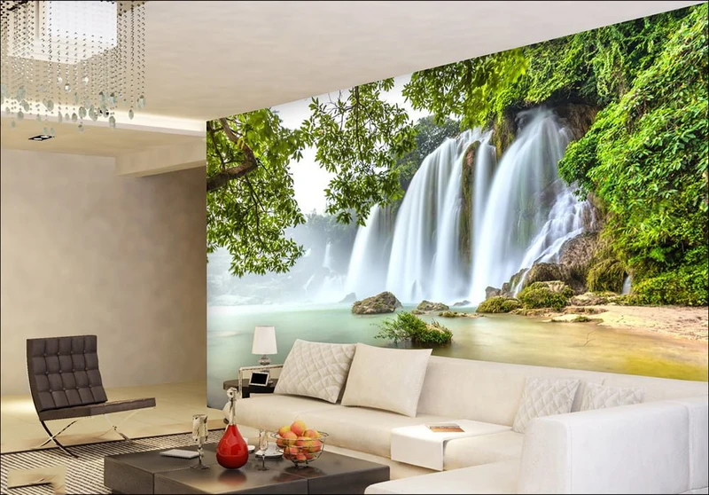 Tranh Dán Tường 3D Thác Nước Tiến Phát Decor Tntp75