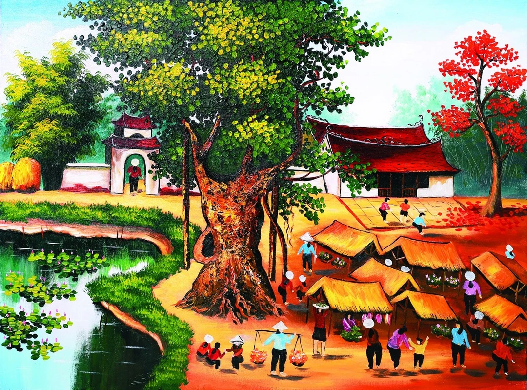 Tranh Dán Tường 3D Đồng Quê Tiến Phát Decor Dqtp13