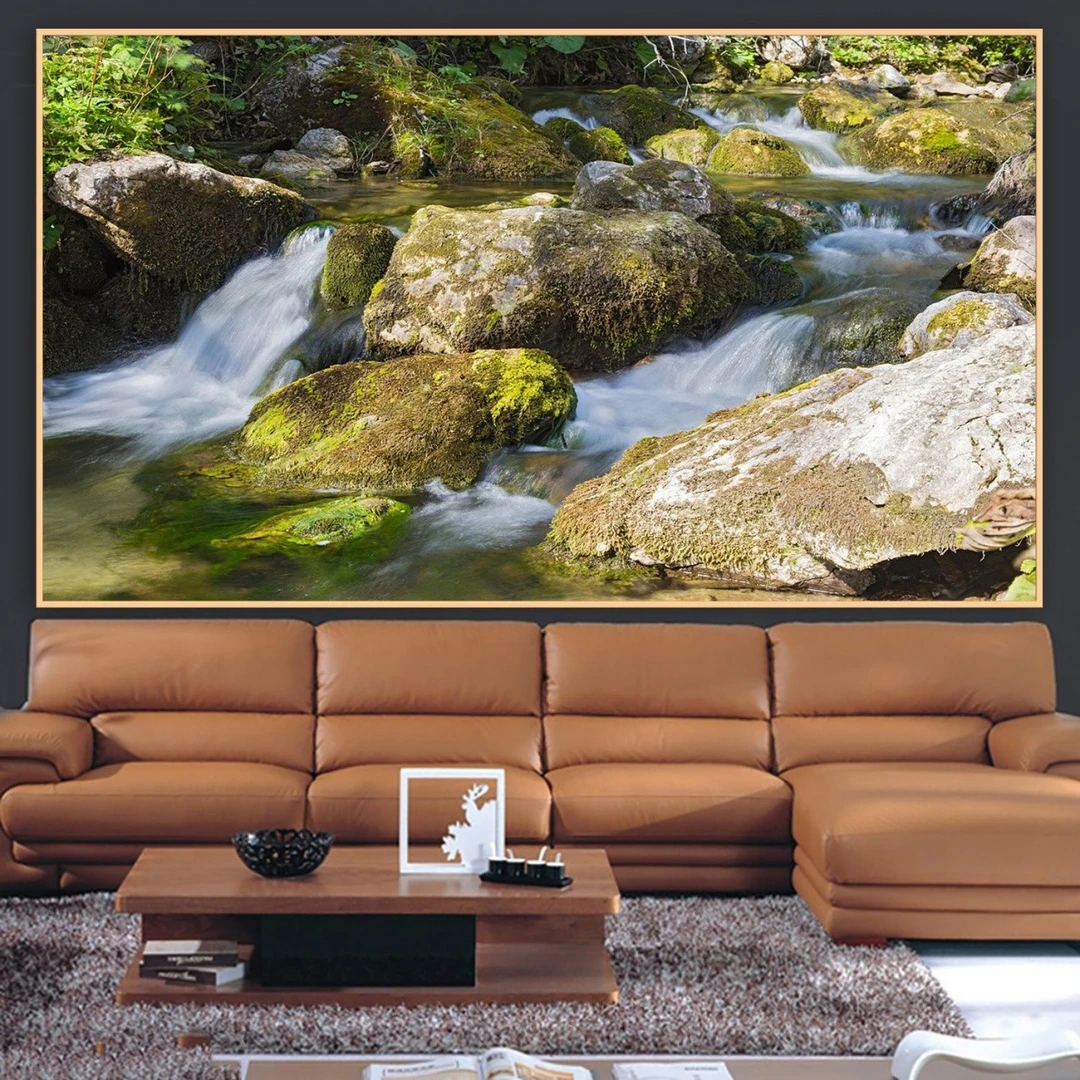 Tranh Dán Tường 3D Thác Nước Tiến Phát Decor Tntp90