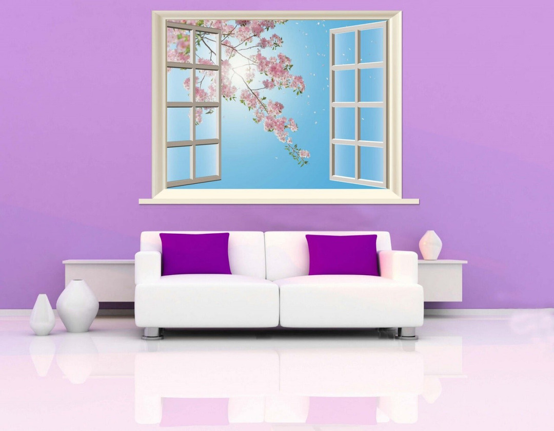 Tranh Dán Tường Cửa Sổ 3D CS39