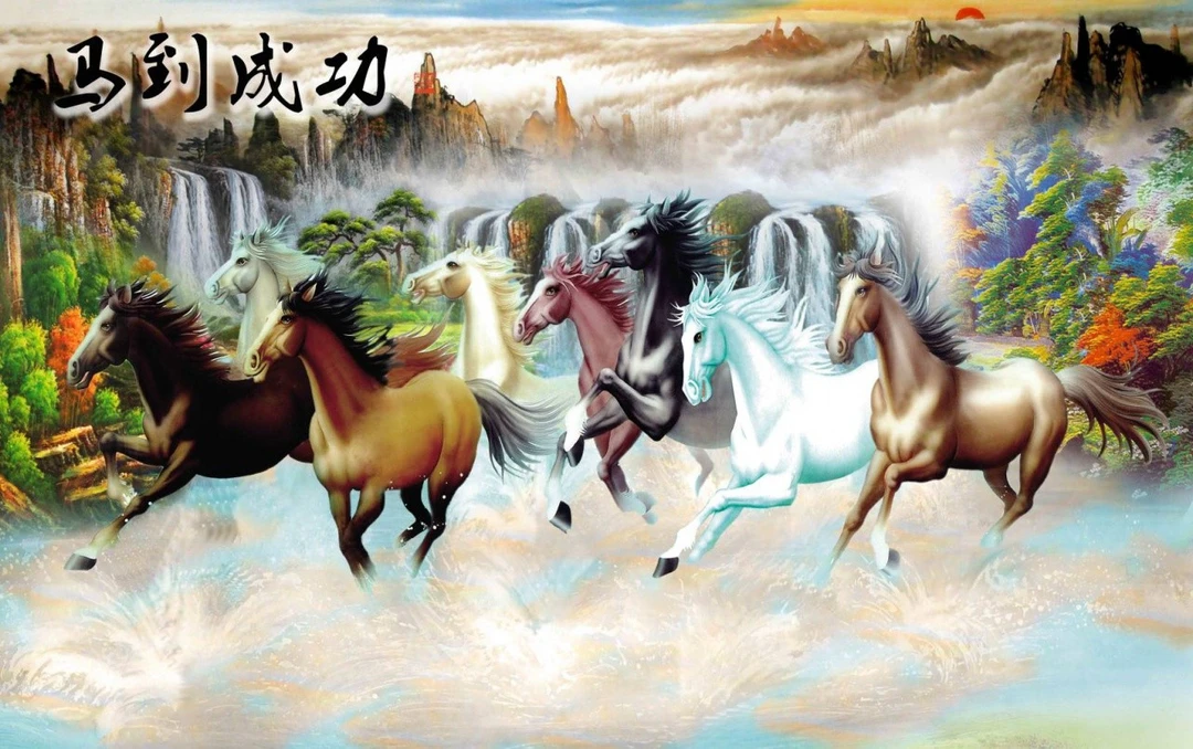 Tranh Dán Tường Mã Đáo Thành Công Tiến Phát Mdtc63