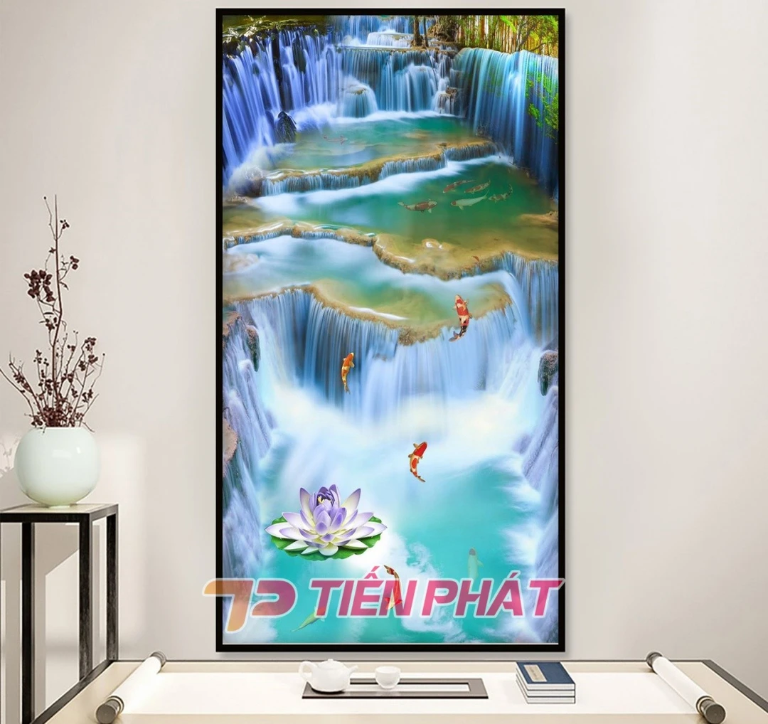 Tranh Dán Tường Thác Nước TN04