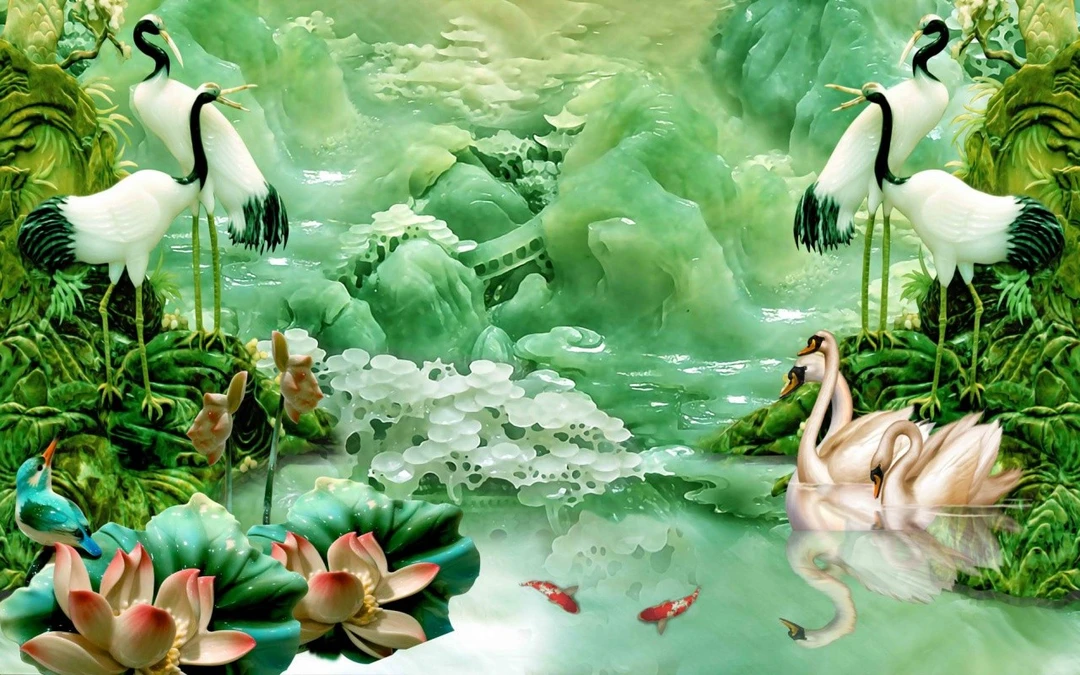 Tranh Dán Tường Giả Ngọc Tiến Phát Gntp47