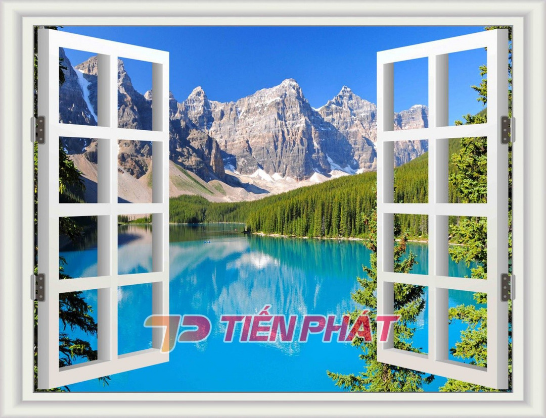 Tranh Dán Tường Cửa Sổ 3D CS01
