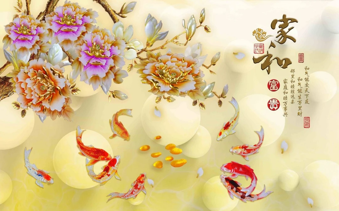 Tranh Dán Tường 3D Phong Thủy Tiến Phát Pttp02