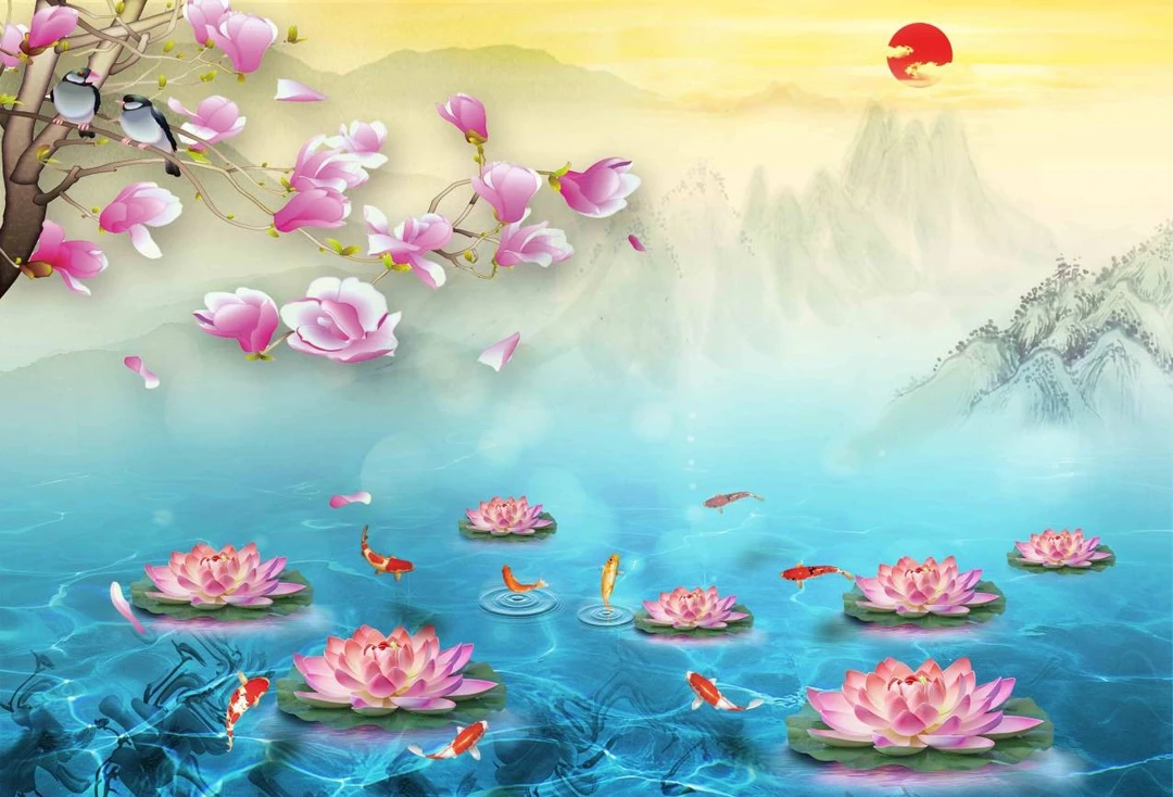 Tranh Dán Tường 3D Phong Thủy Tiến Phát Pttp83