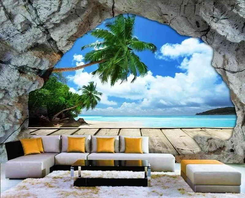 Tranh Dán Tường 3d Cảnh Biển- Đại Dương CB41