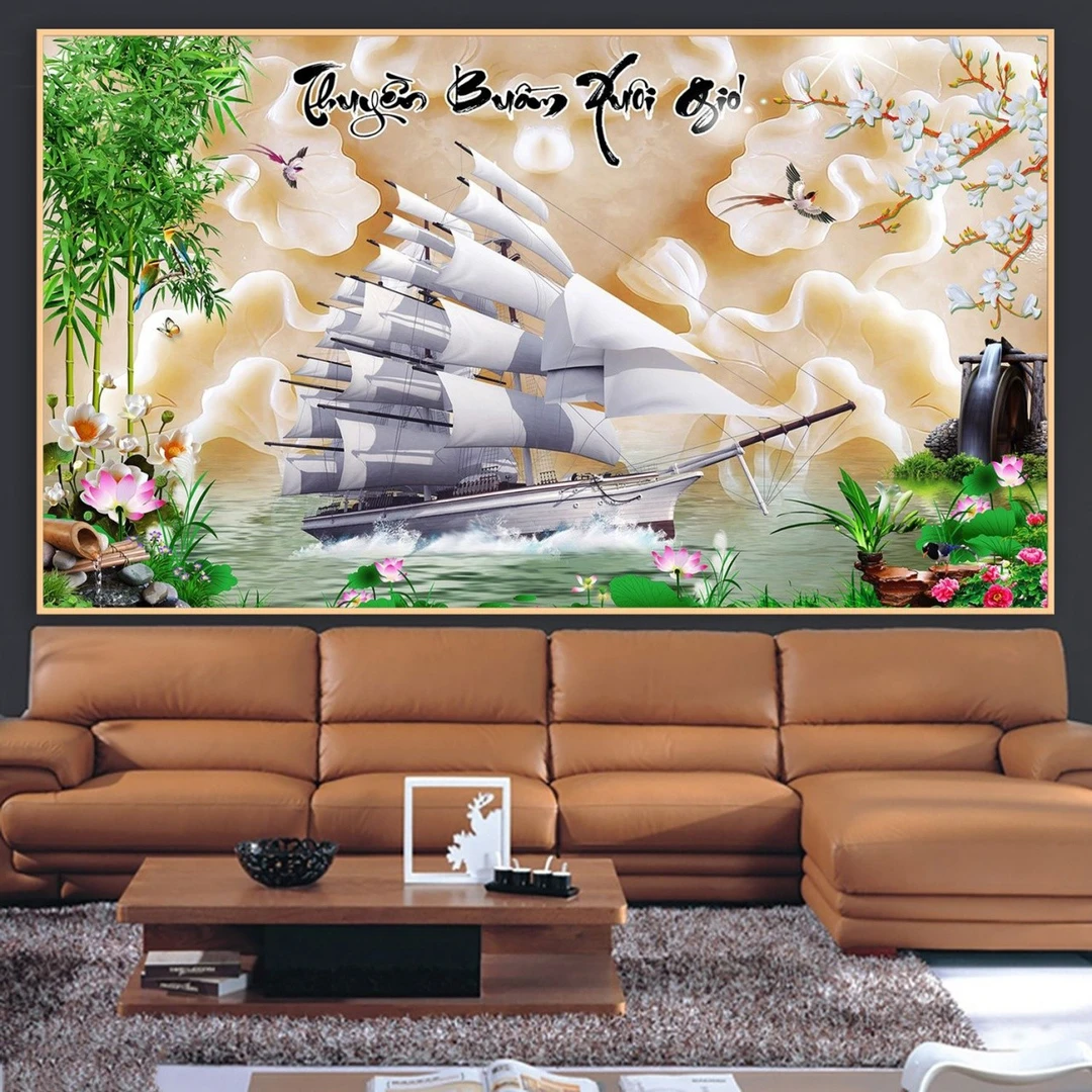 Tranh Dán Tường 3D Phong Thủy Tiến Phát Pttp139