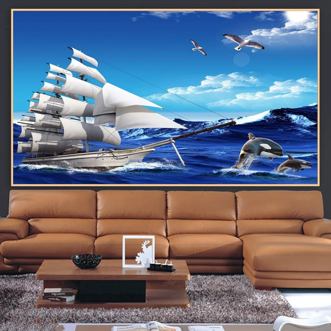 Tranh Dán Tường 3D Phong Thủy Tiến Phát Pttp124