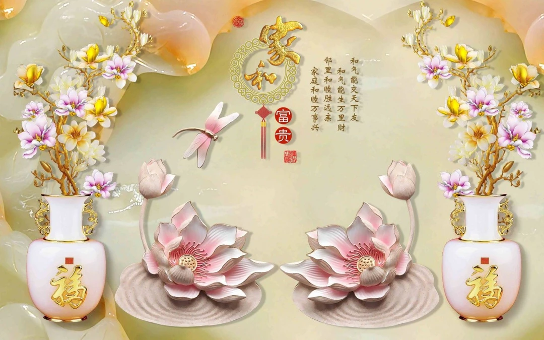 Tranh Dán Tường Giả Ngọc Tiến Phát Gntp106